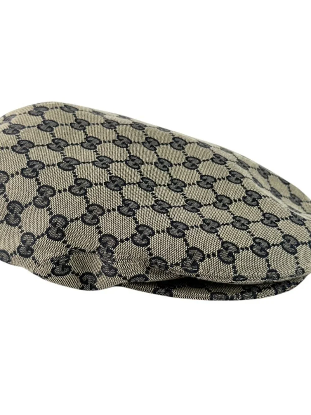 GUCCI Blue GG Monogram Canvas Flat Newsboy Cap Men's Hat Marked as S 57cm 696856